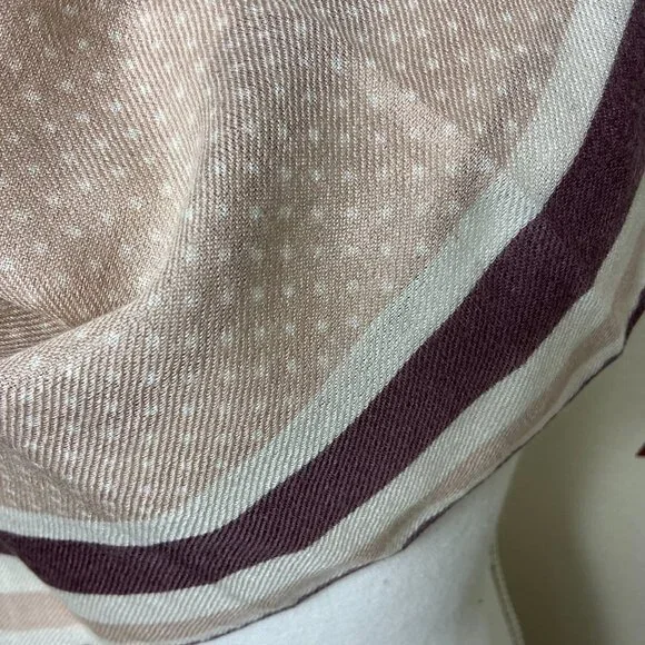 NWT Authentic Loro Piana Cashmere Silk Square Scarf Polka Dot - Picture 2 of 16